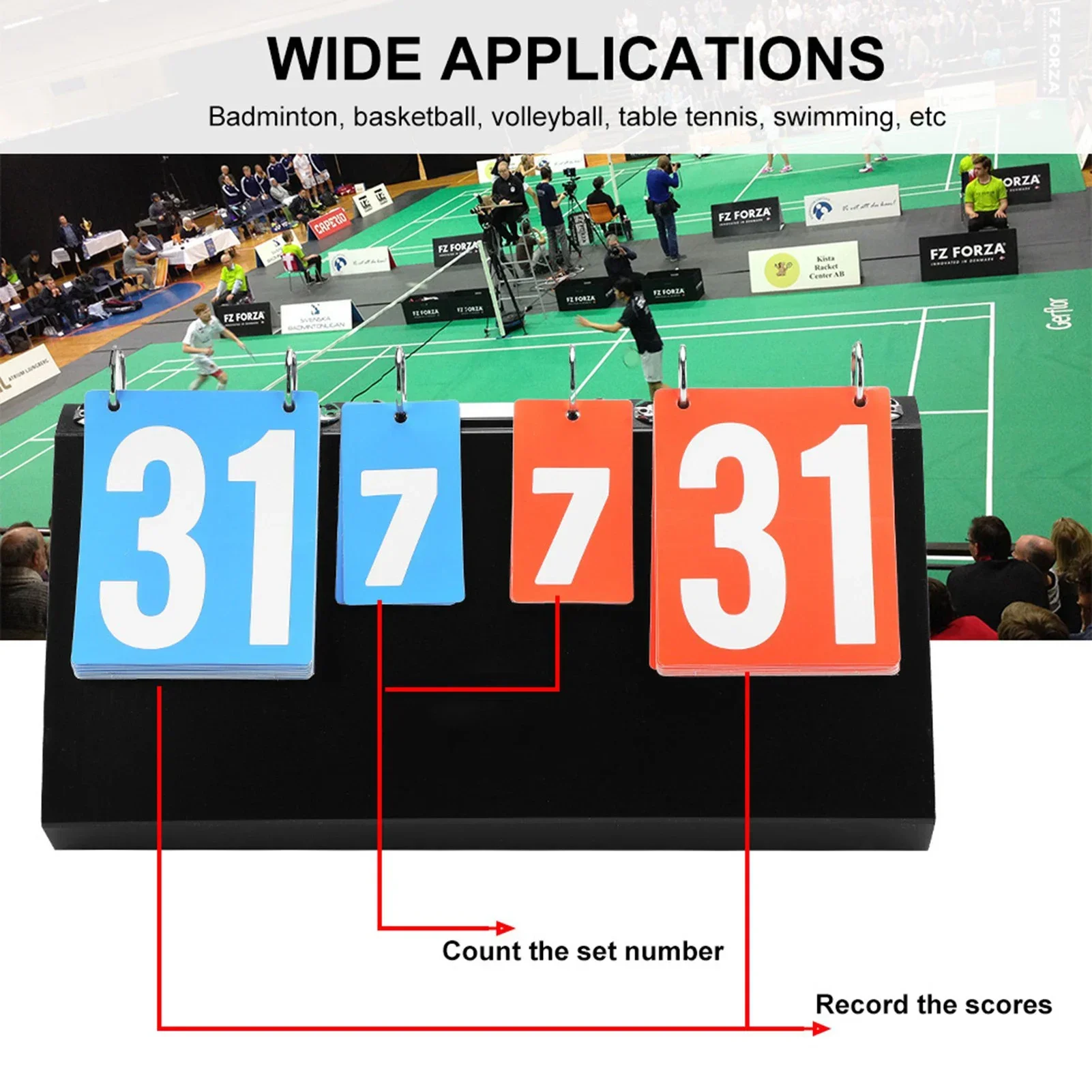 Table Tennis Scoreboard - 4-cyfrowa tablica wyników zawodów sportowych Tablica