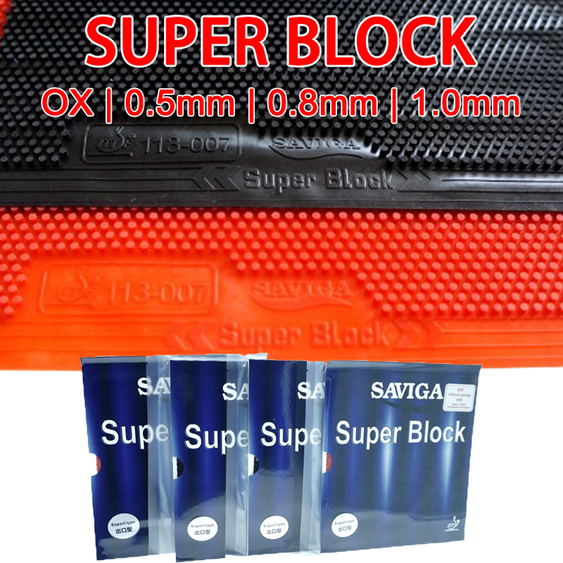Table Tennis Xiom Rubber - SAVIGA SUPER BLOCK OX Guma do