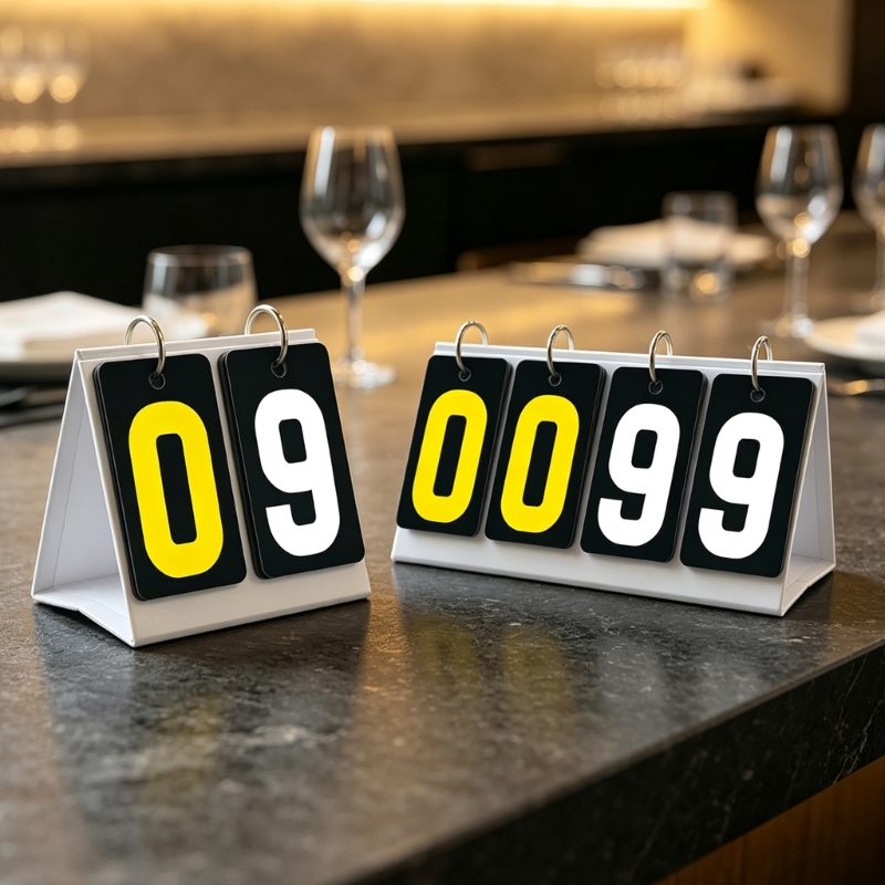 Tablica wyników z ręczną klapk – Table Tennis Scoreboard recenzja i cena